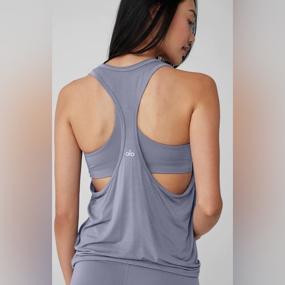 ALO Yoga Tops - NWT Alo Yoga All Day Tank Fog Color Size S
